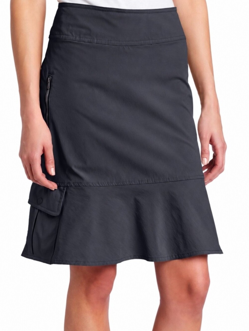 Royal Robbins Grey A-Line Cargo Skirt